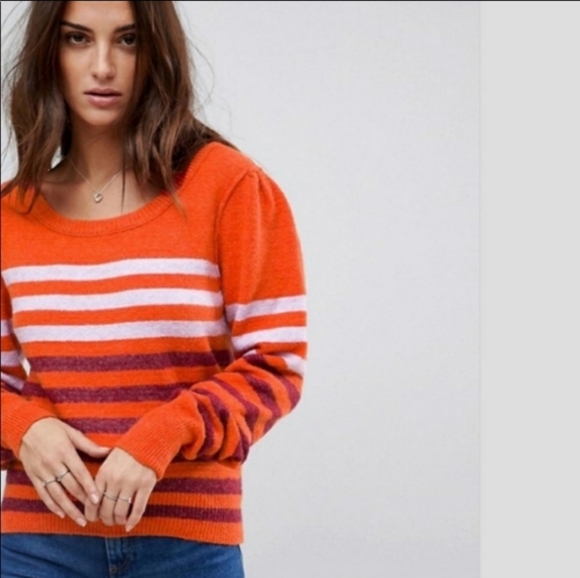 NWT Free People Complete Me Striped Pullover - Picture 3 of 10